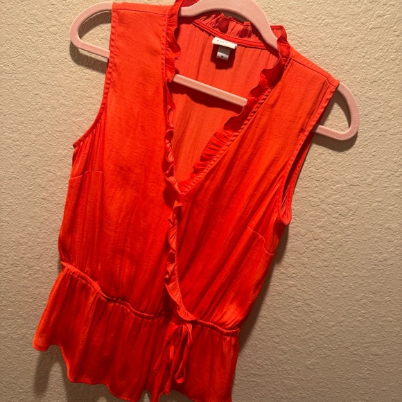 A New Day size M Orange Sleeveless Blouse - Picture 6 of 6